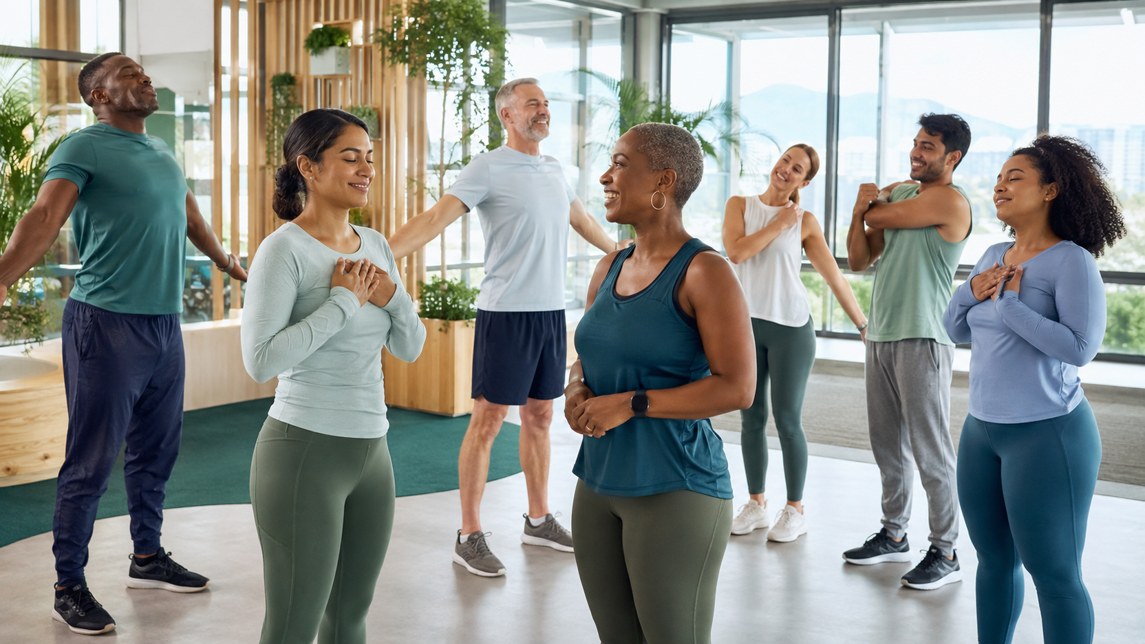 People taking part in AMI Wellness